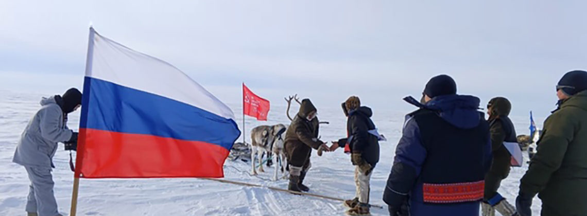 Знамя Победы с почестями встречают на Таймыре