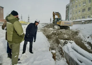Реконструкция магистрального коллектора на улице Нансена продлится до конца 2026 года