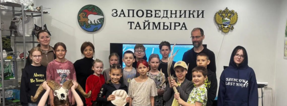Какая лапа у медведя любимая, норильским школьникам рассказали в «Заповедниках Таймыра»