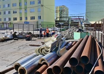 Подготовка к отопительному сезону в Норильске вышла на активную фазу