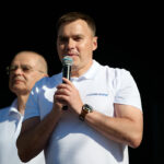 Руководители города и ЗФ «Норникеля» поздравили со сцены норильчан с Днём города, Днём металлурга и Днём компании