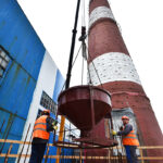 Новую дымовую трубу начали возводить на ТЭЦ-2 в Норильске
