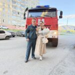 Пожарный из Талнаха сделал предложение девушке во время постановочной эвакуации