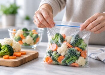 Шоковая заморозка овощей и фруктов сохраняет минералы и клетчатку