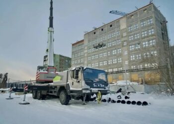 Коллектор на улице Спортивной обеспечит энергоресурсами строящуюся поликлинику и близлежащие дома